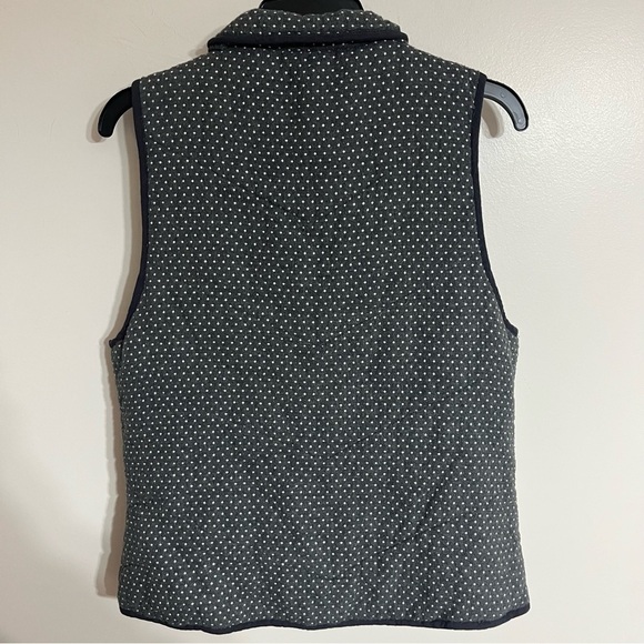 Women’s Staccato Puffer Best Gray White Polka Dots Size Large - Picture 7 of 8